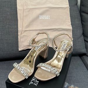 Embellished Badgley Mischka heels